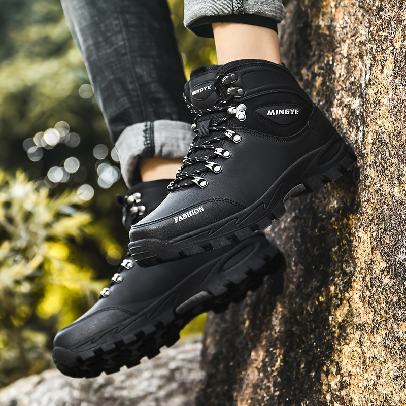 Perevin | Chaussures de Randonnée Homme, Bottes Outdoor Hautes avec Lacets