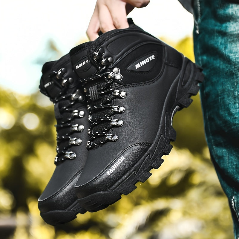 Perevin | Chaussures de Randonnée Homme, Bottes Outdoor Hautes avec Lacets