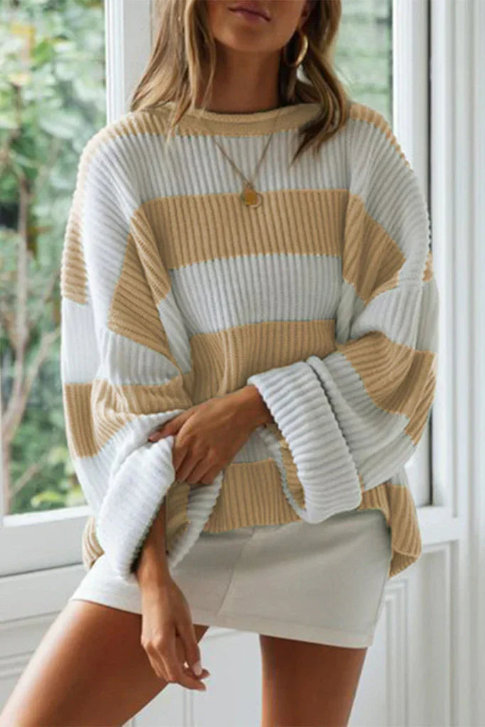Desirance | Pull femme rayé à coupe ample