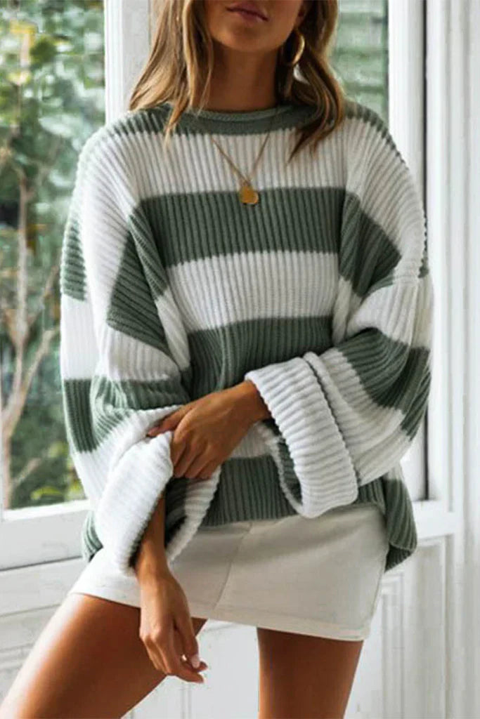 Desirance | Pull femme rayé à coupe ample