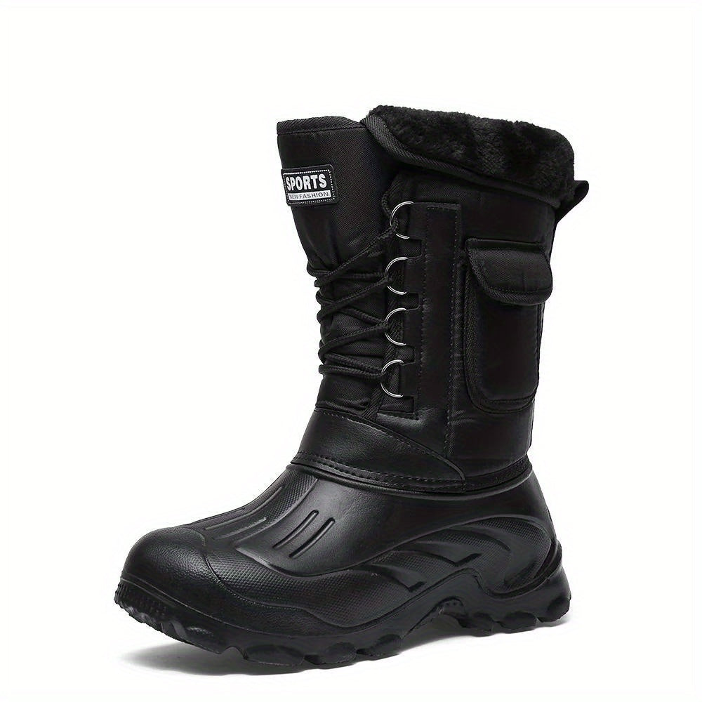 Ulric – Bottes d’Hiver Homme, Chaussures Outdoor Hautes Imperméables avec Lacets et Doublure Chaude