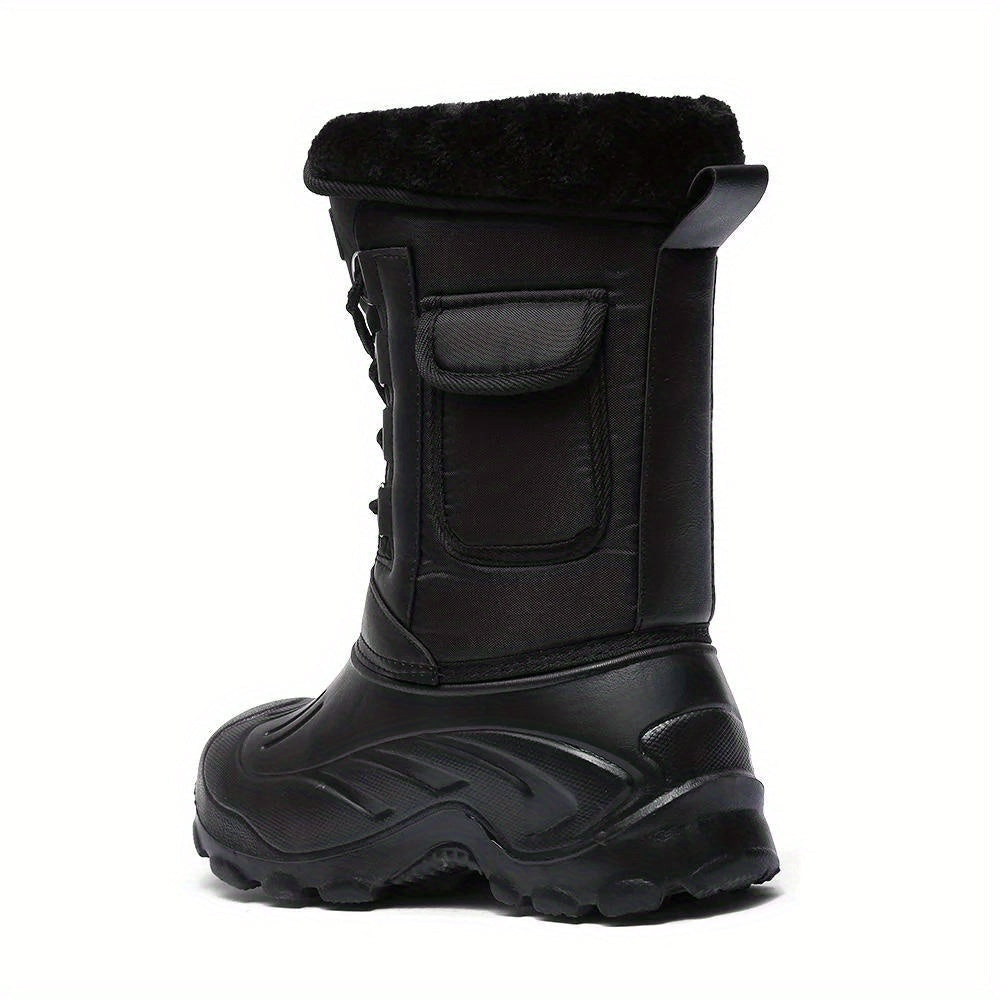 Ulric – Bottes d’Hiver Homme, Chaussures Outdoor Hautes Imperméables avec Lacets et Doublure Chaude