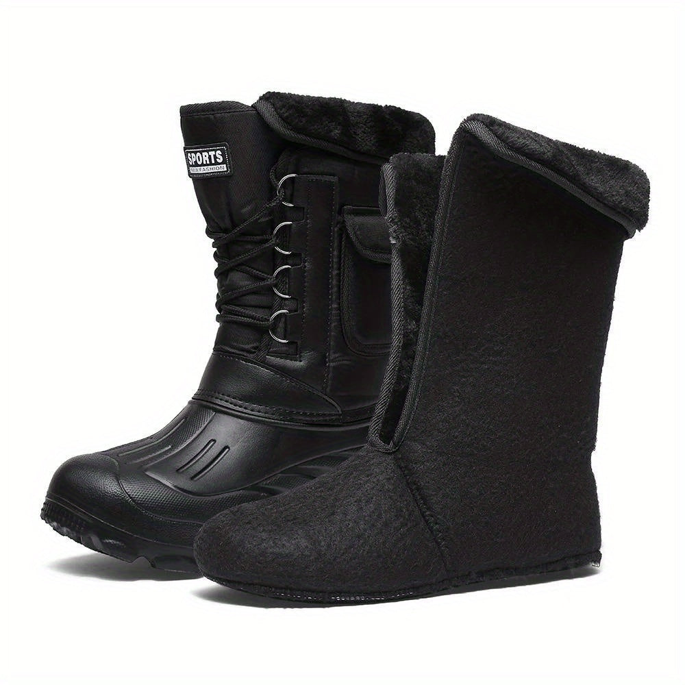 Ulric – Bottes d’Hiver Homme, Chaussures Outdoor Hautes Imperméables avec Lacets et Doublure Chaude