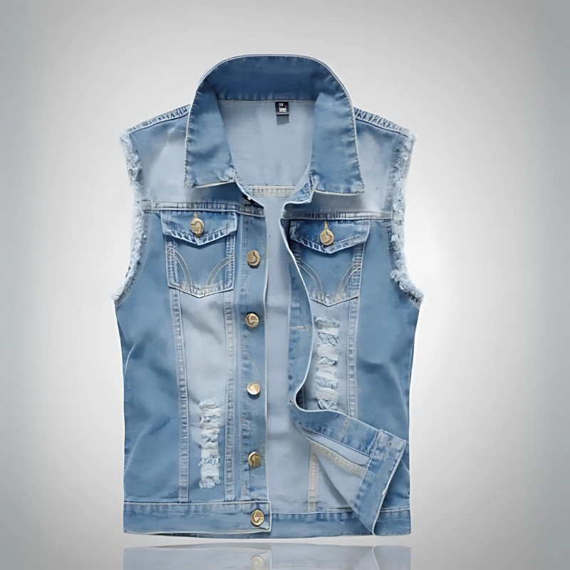 Marcel | Gilet Homme Vintage Sans Manches avec Col Revers et Boutons Élégants