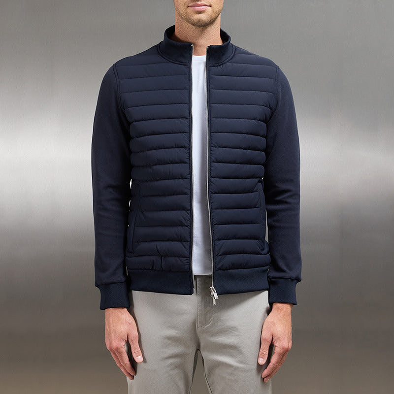 Ambrose | Veste Homme Matelassée Zippée à Col Montant, Légère pour la Mi-saison