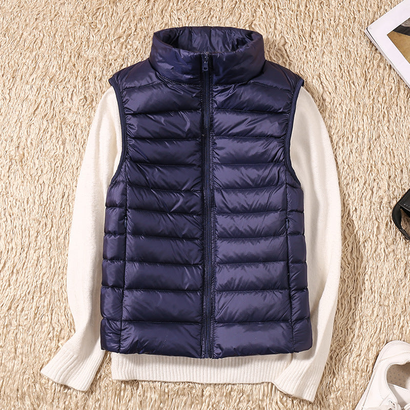 Floryane | Light Padded Outdoor Vest Femme sans Manches avec Col Montant et Fermeture Zippée