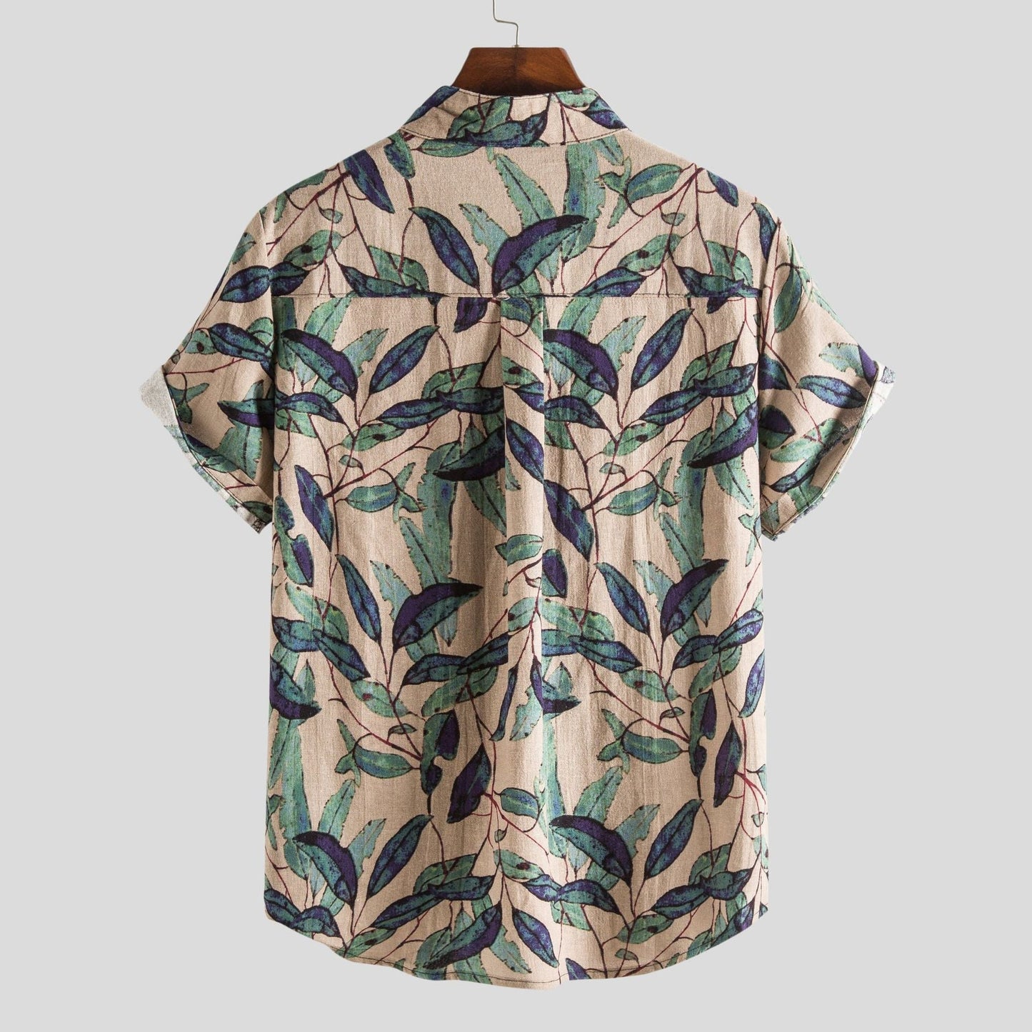 Adélard | Chemise Homme Été Manches Courtes à Motifs Stylés avec Poche Poitrine – Confort et Élégance