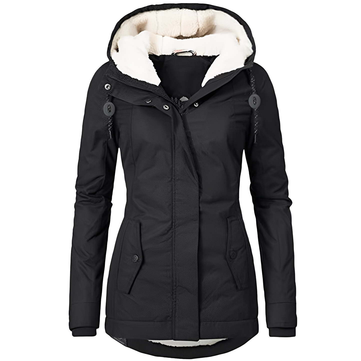 Veste en velours imperméable pour femme avec capuche – Élégante, Pratique & Confortable