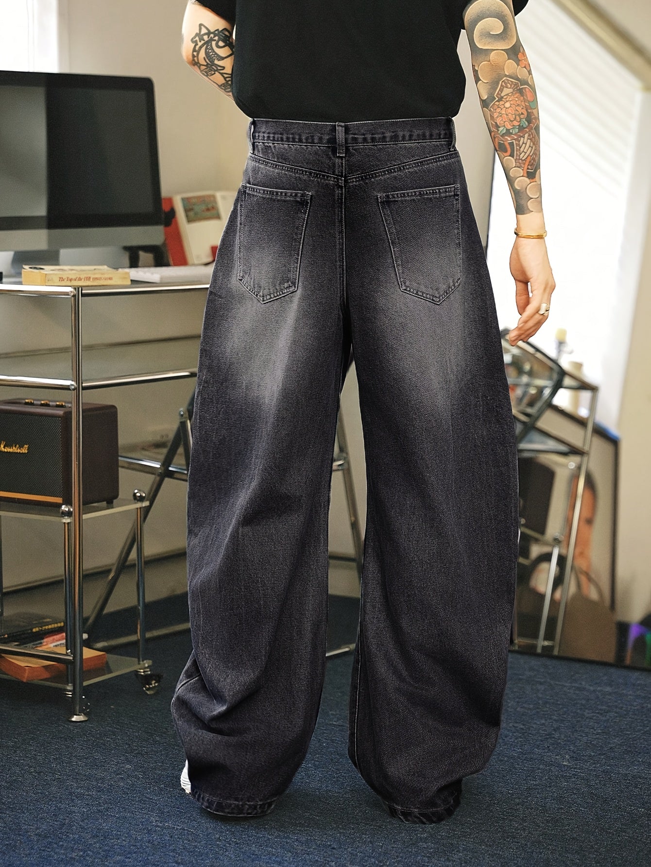 Thomas | Jean Baggy Homme Large Fit | Coupe Droite Décontractée et Stylée