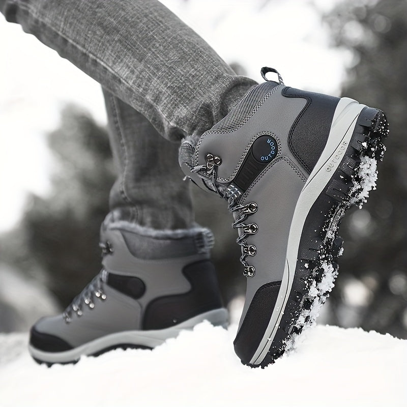 Harlan | Bottes Homme Hiver Outdoor avec Doublure Chaude & Lacets Montants