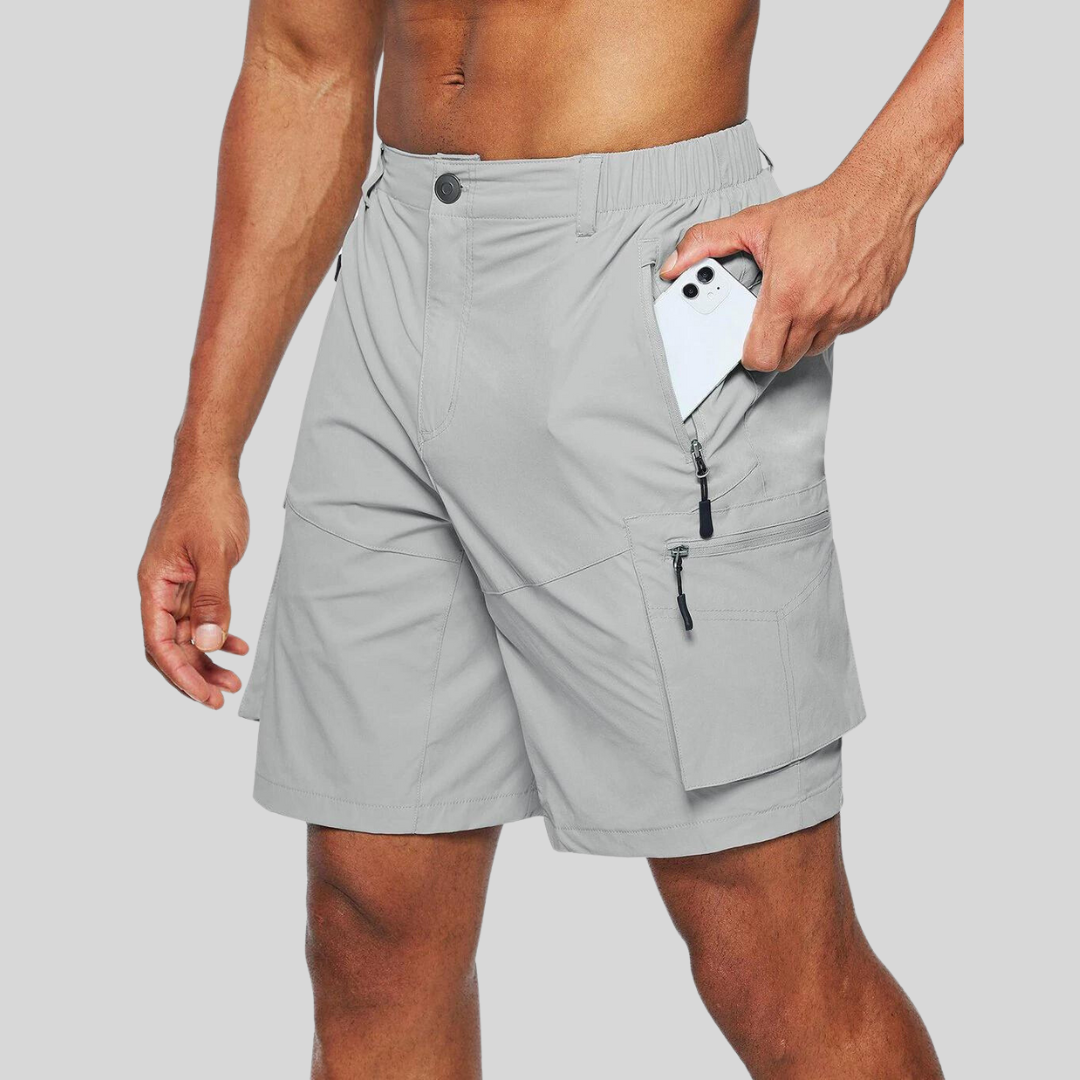 Bertram | Short Cargo Homme Résistant et Confortable avec Poches Multiples Zippées
