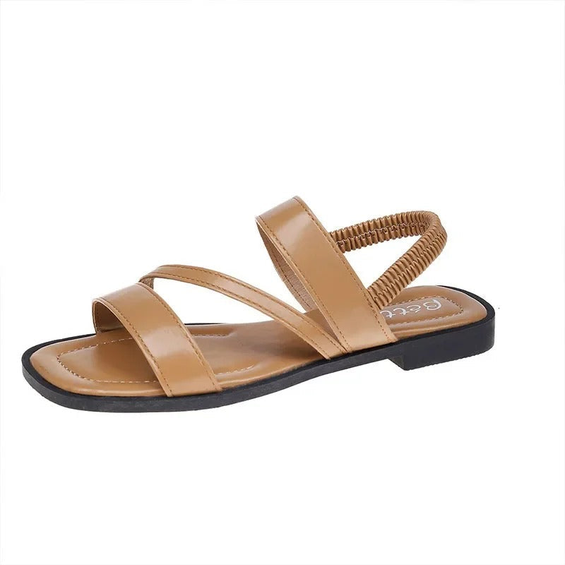 Éolande | Sandales Minimalistes Femme avec Brides Fines et Talon Élastique Confortable