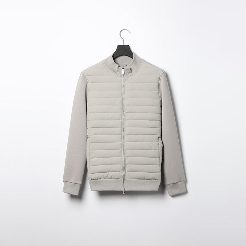 Ambrose | Veste Homme Matelassée Zippée à Col Montant, Légère pour la Mi-saison