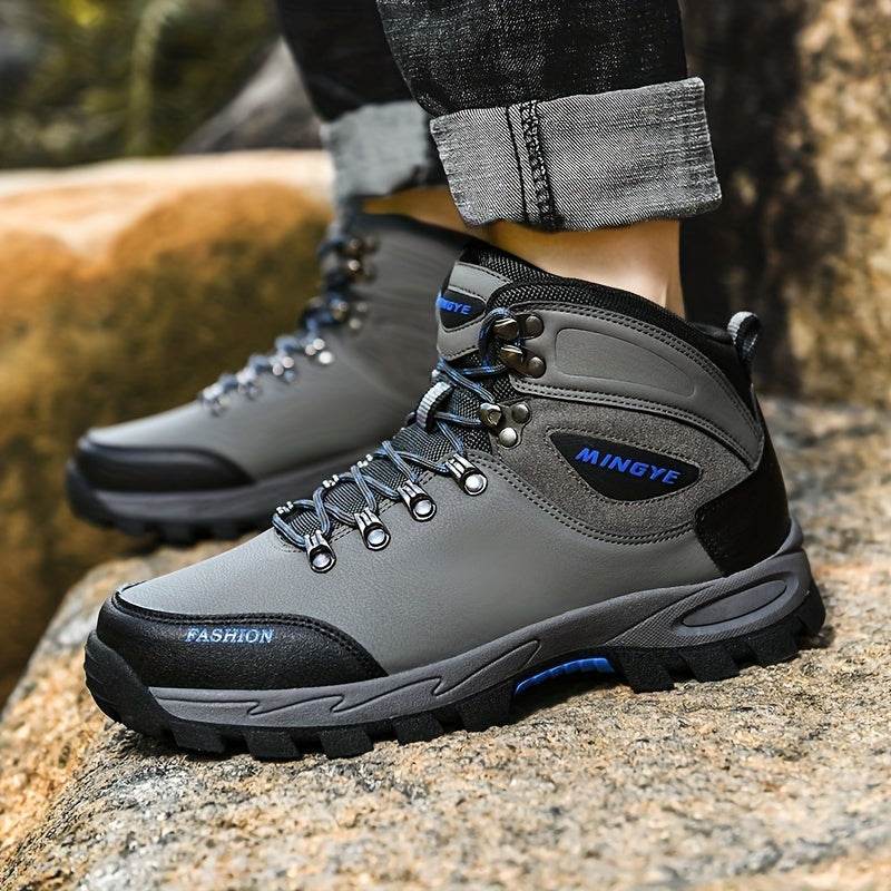 Perevin | Chaussures de Randonnée Homme, Bottes Outdoor Hautes avec Lacets