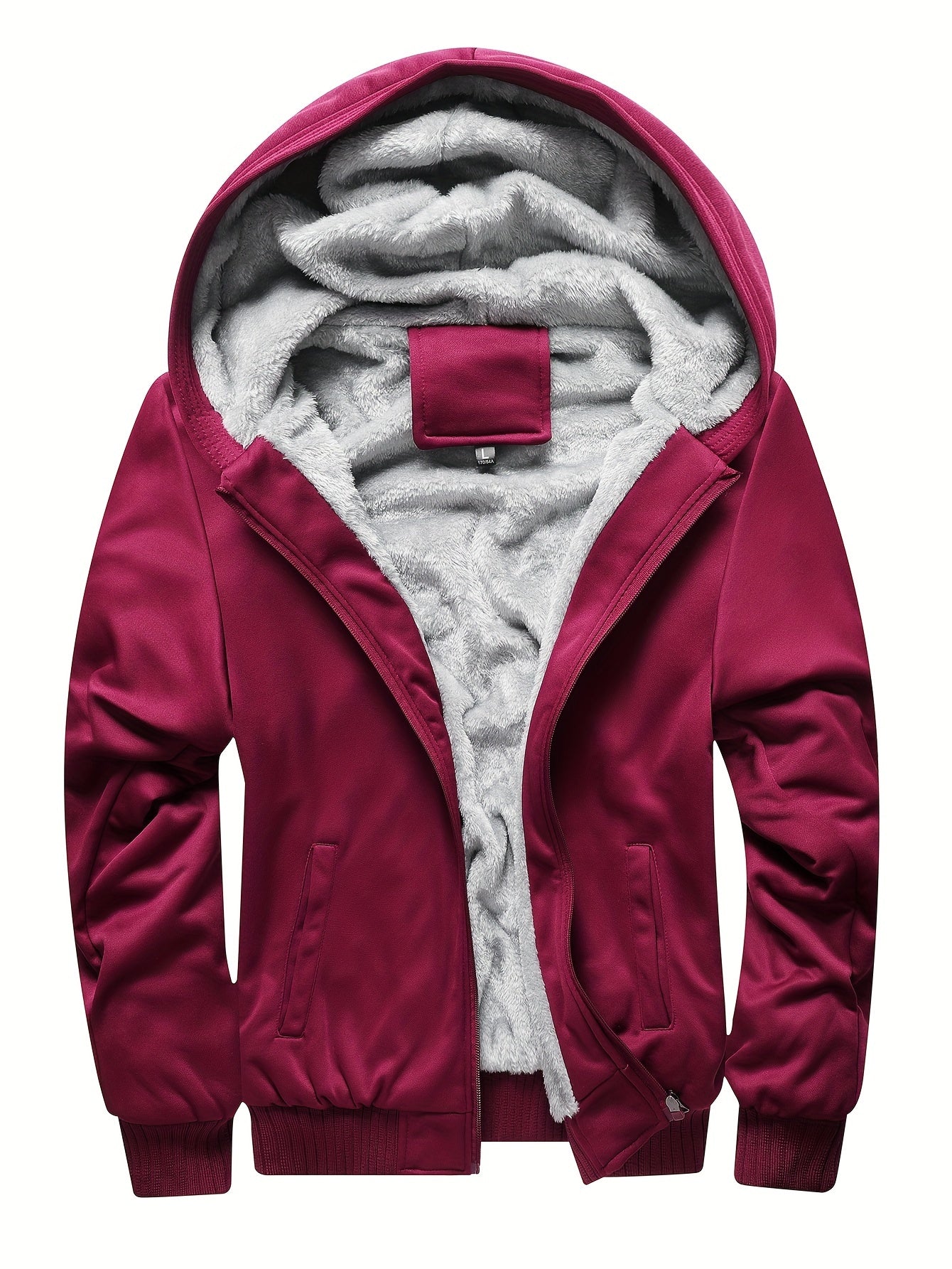 Victor | Veste Homme à Capuche Zippée, Manches Longues avec Doublure Polaire
