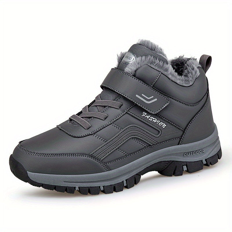 Merrick | Chaussures Homme Hiver Mi-Montantes à Lacets avec Scratch et Doublure Chaude Style Sneakers
