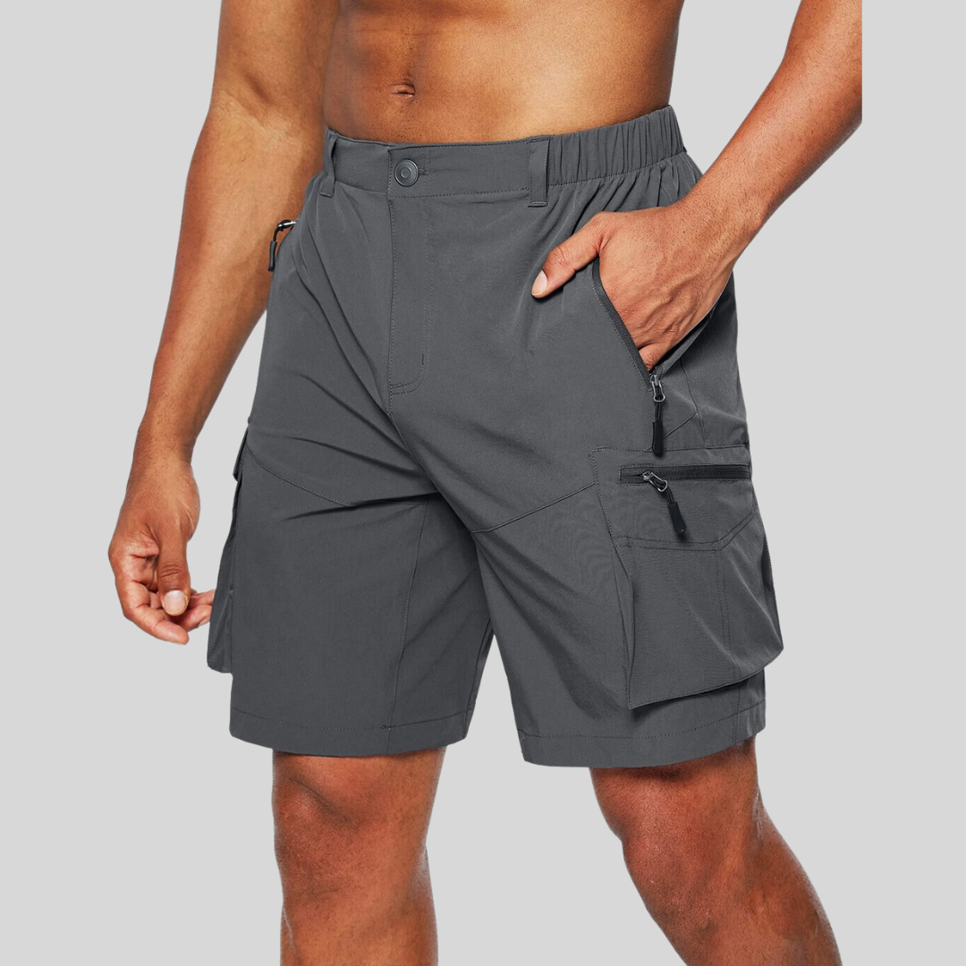 Bertram | Short Cargo Homme Résistant et Confortable avec Poches Multiples Zippées