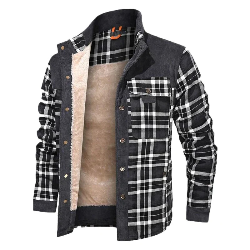Colton | Surchemise Homme à Carreaux avec Doublure Polaire Chaude et Style Moderne
