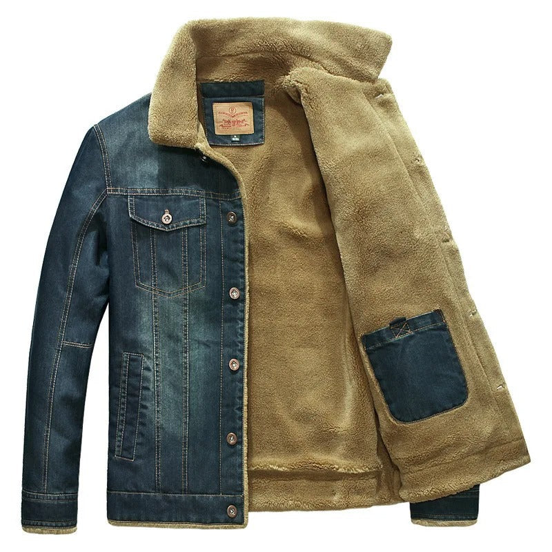 Eberhard | Veste en Jean Hiver Homme avec Doublure en Polaire