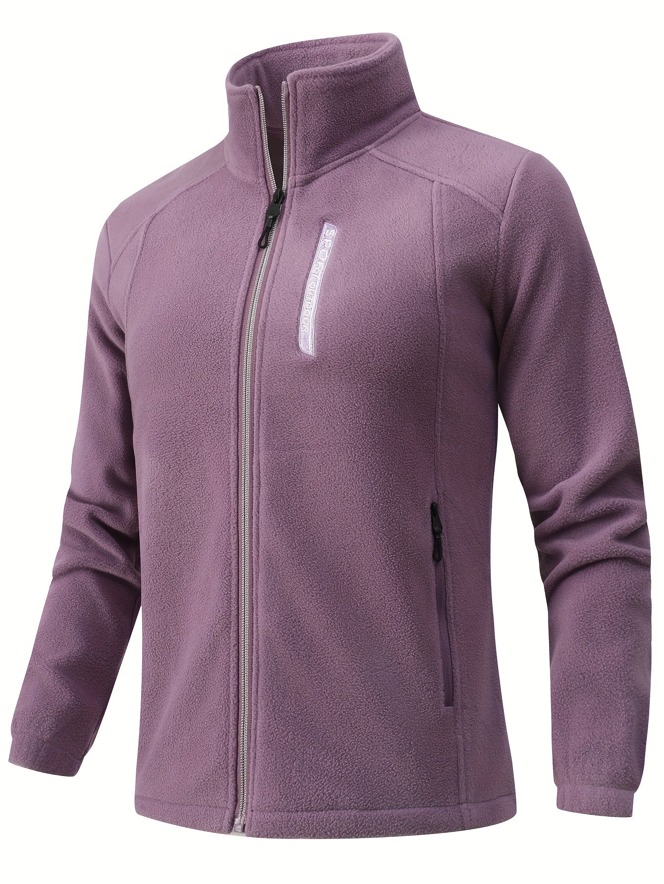 Élyane | Veste Femme Douce à Col Montant avec Fermeture Zippée | Veste Sport Outdoor Légère