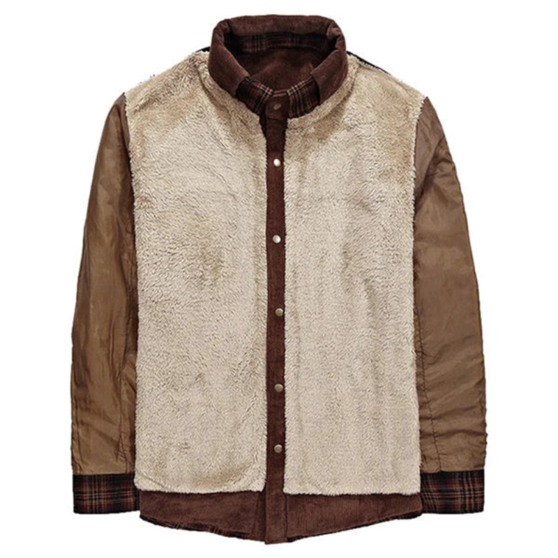Colton | Surchemise Homme à Carreaux avec Doublure Polaire Chaude et Style Moderne