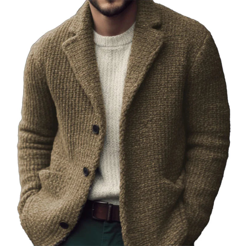 Liam | Cardigan Homme Tricot Doux, Coupe Classique avec Boutons Élégants