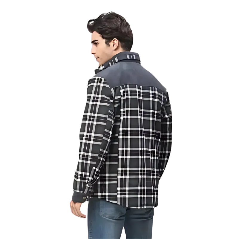Colton | Surchemise Homme à Carreaux avec Doublure Polaire Chaude et Style Moderne