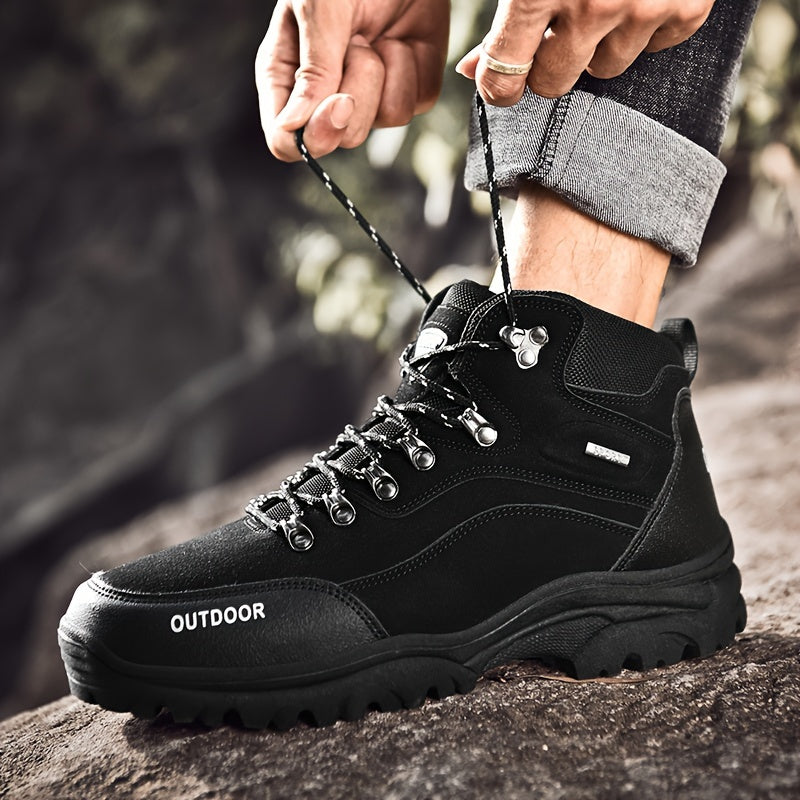 Perevin | Chaussures de Randonnée Homme, Bottes Outdoor Hautes avec Lacets