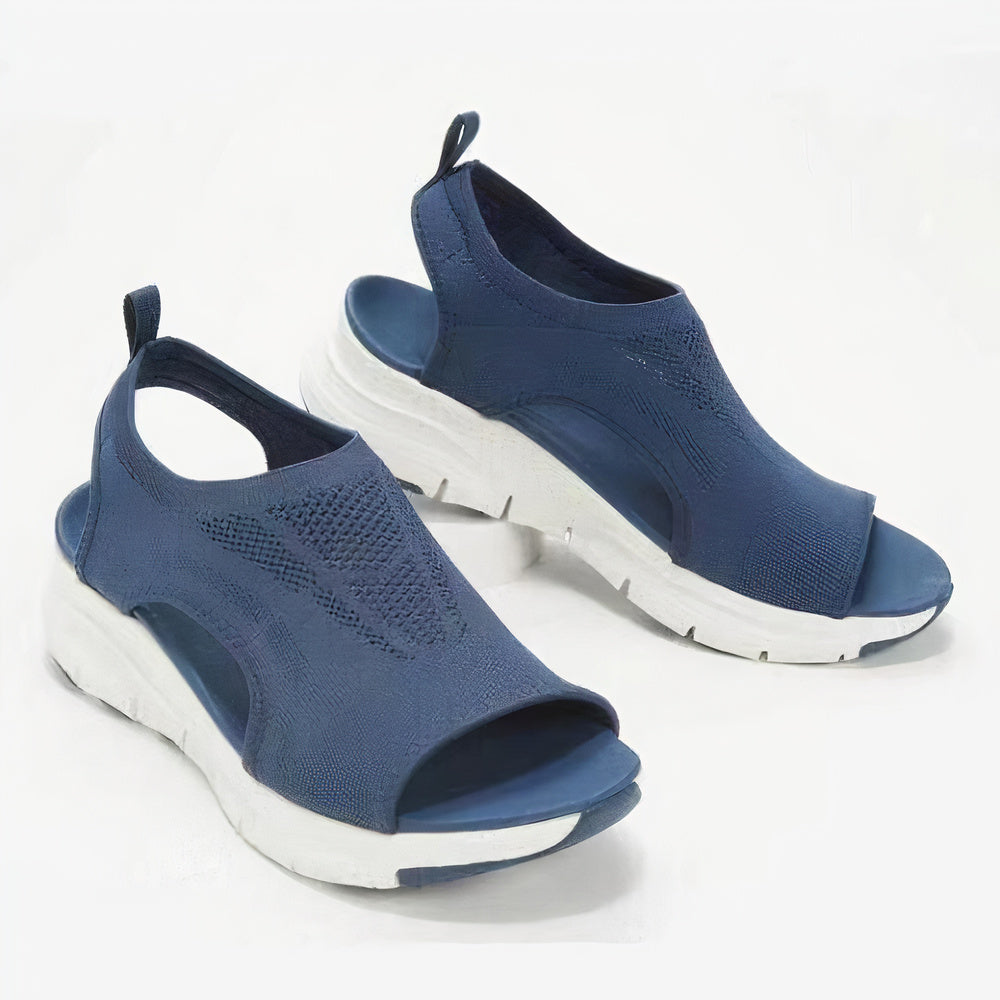 Ondine | Sandales Orthopédiques Ouvertes à Bout avec Semelle Plateforme pour Femme