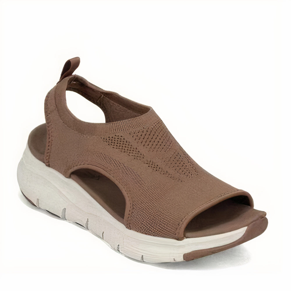 Ondine | Sandales Orthopédiques Ouvertes à Bout avec Semelle Plateforme pour Femme