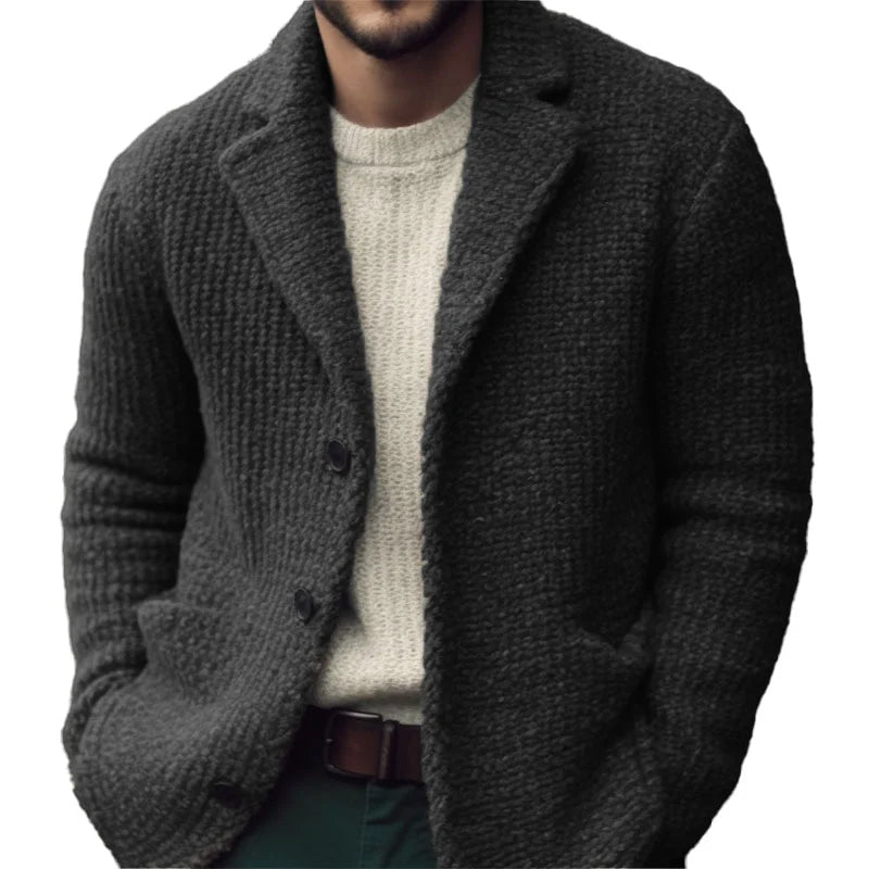 Liam | Cardigan Homme Tricot Doux, Coupe Classique avec Boutons Élégants