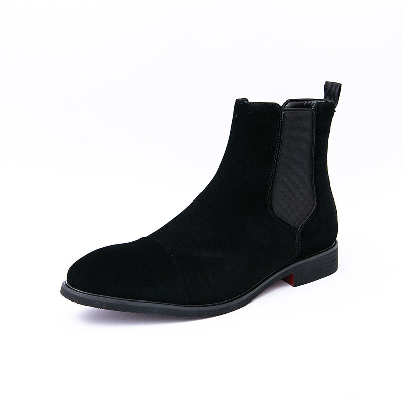 Greystone | Bottines Chelsea Homme Élégantes en Cuir avec Bout Droit et Élastiques Latéraux