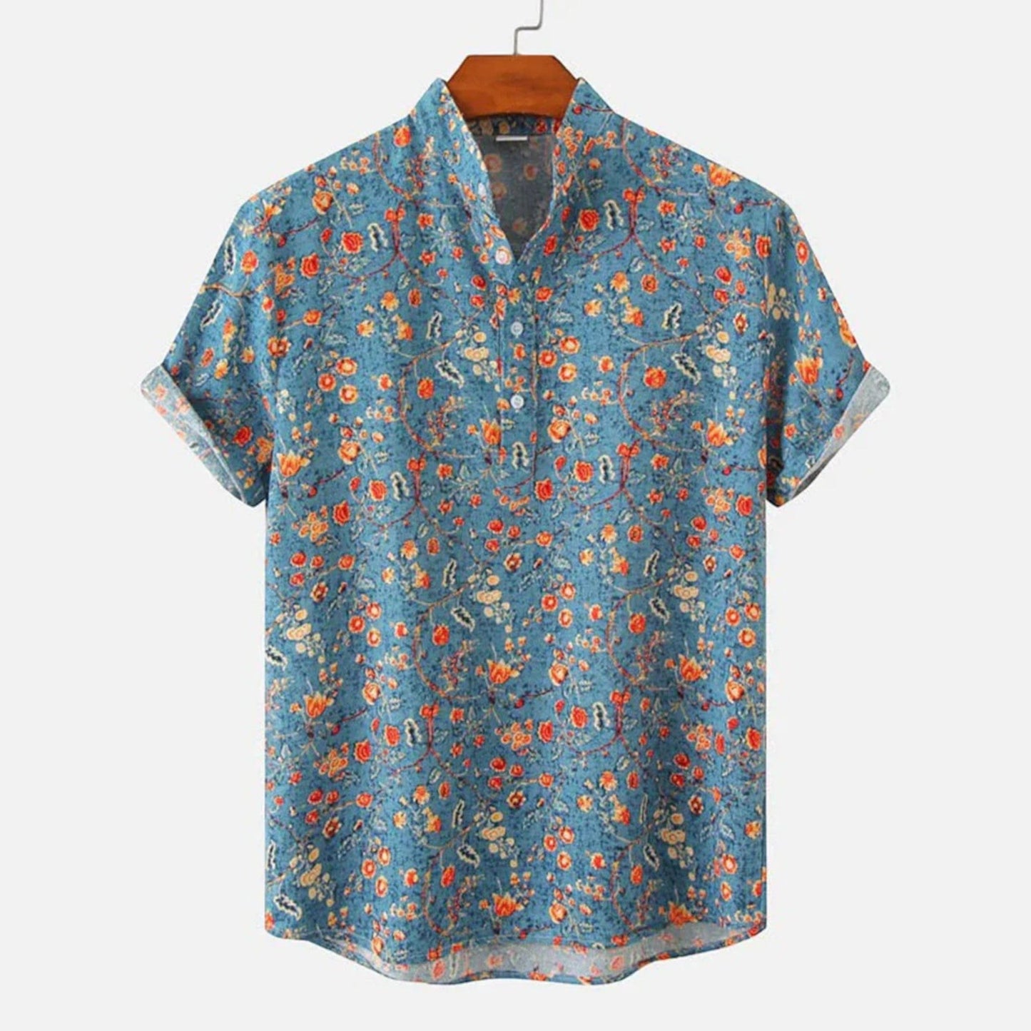 Oskar | Polo Homme Style Tropical Manches Courtes Coupe Ajustée Confortable