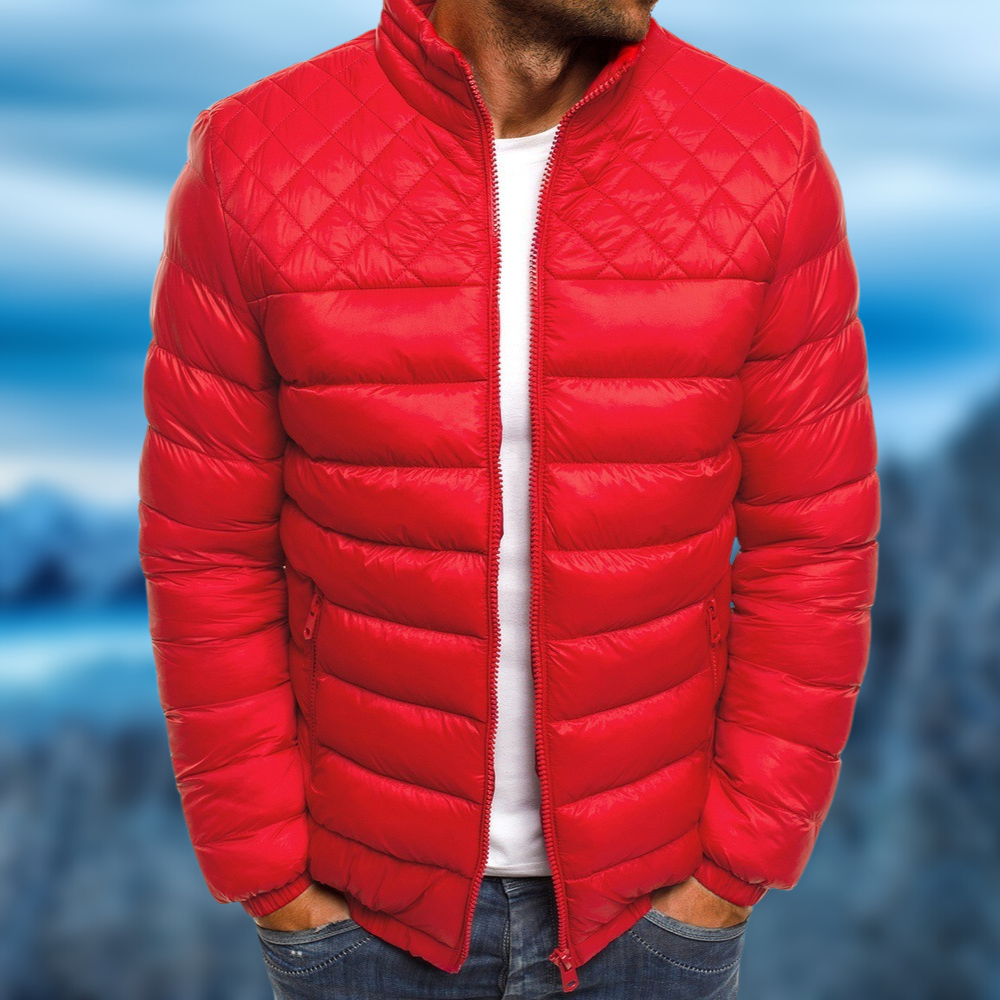Linden | Doudoune Homme Légère Zippée | Veste Matelassée Col Montant Coupe-Vent et Déperlante