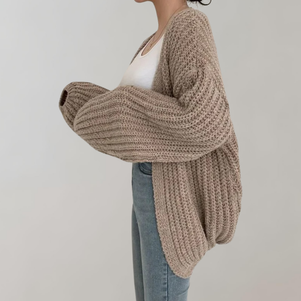 Oversize Cardigan Femme à Manches Longues | Confort et Style Décontracté
