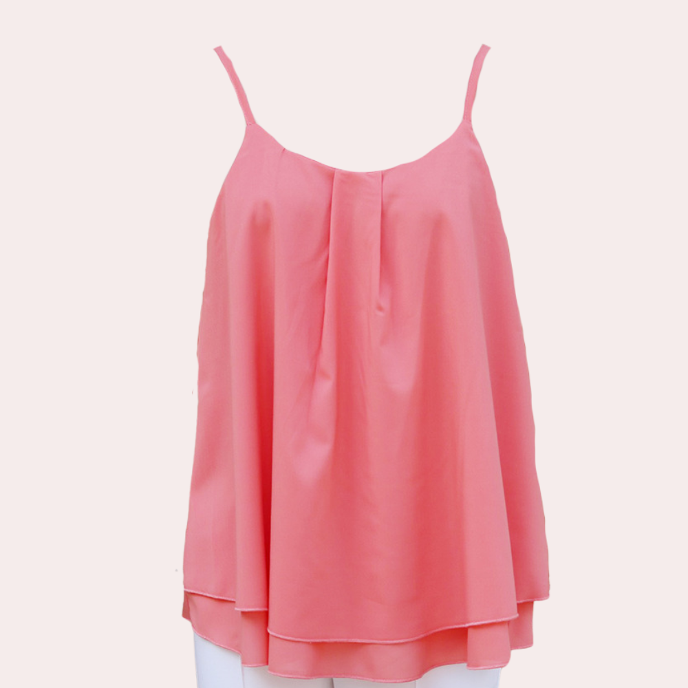 Violette | Top Femme – Bretelles Spaghetti Fluide et Tissu Doux Uni