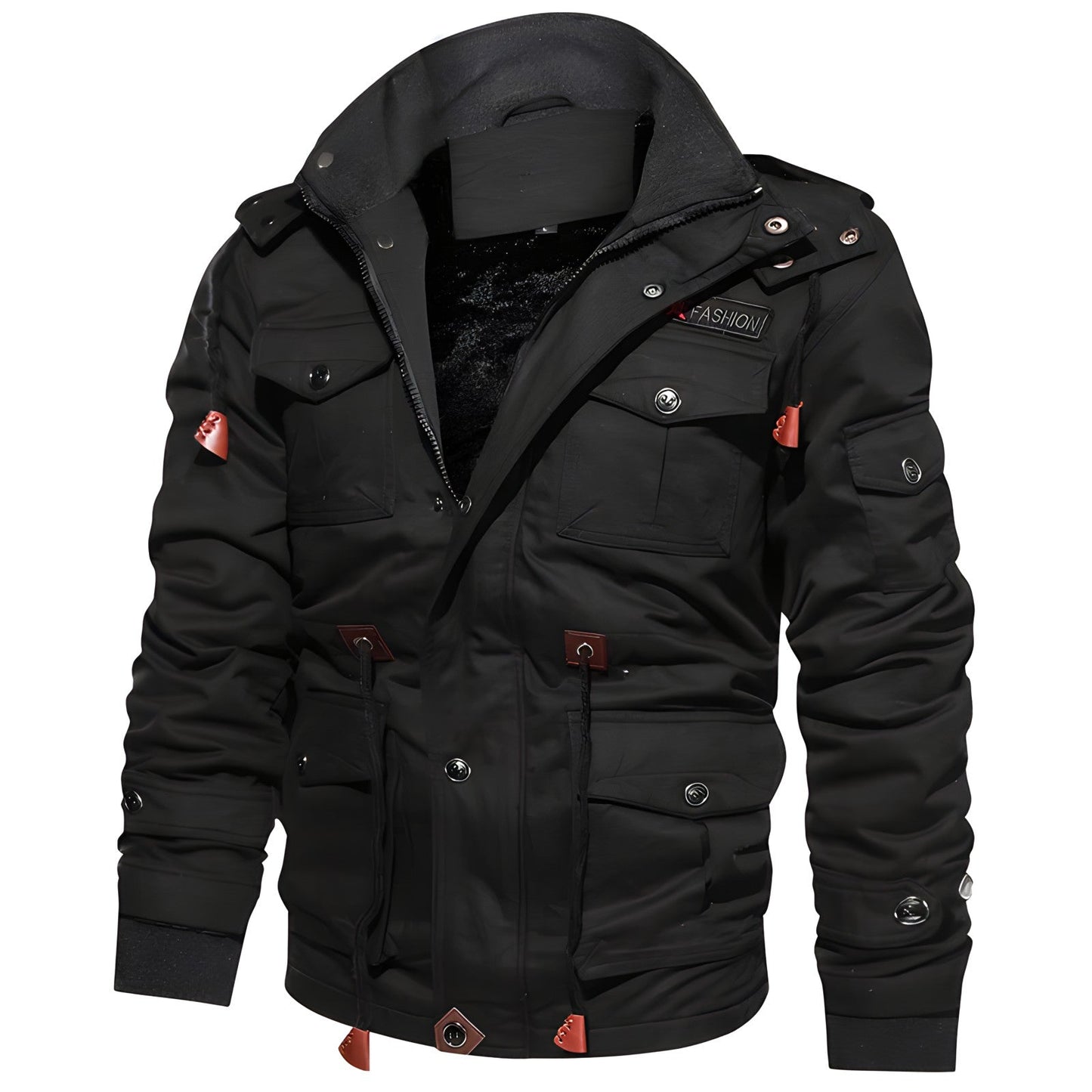 Dominic | Veste Homme Hiver Outdoor Matelassée Chaude avec Capuche et Poches Multiples
