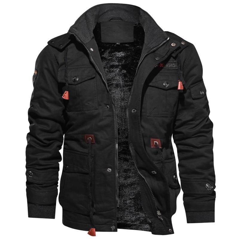 Emmett | Veste Homme Hiver Zippée avec Capuche, Multi-Poches & Doublure Polaire Chaude