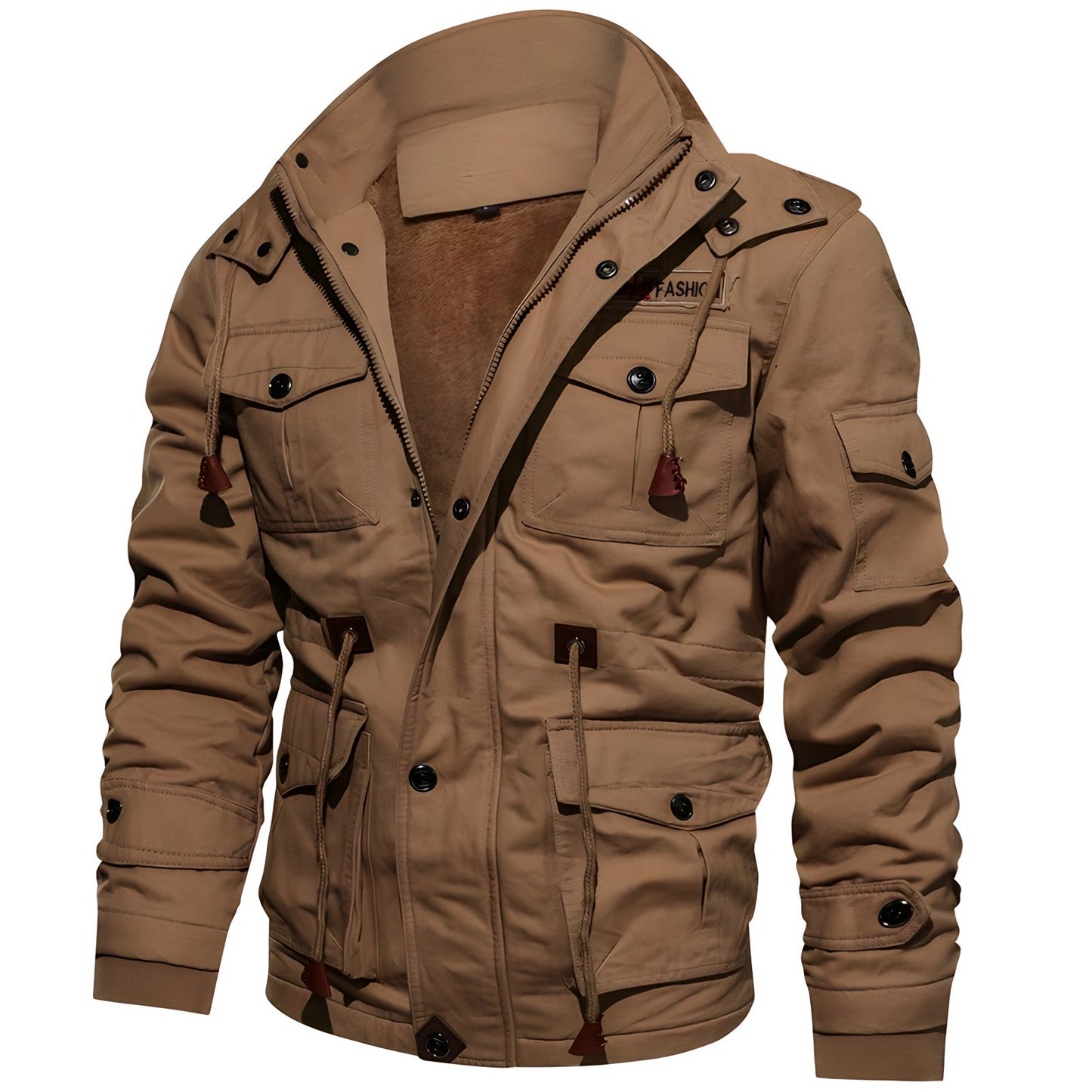 Dominic | Veste Homme Hiver Outdoor Matelassée Chaude avec Capuche et Poches Multiples