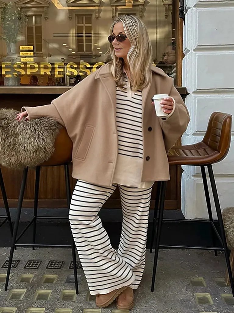 Clémadèle | Veste oversize femme à boutons et col à revers