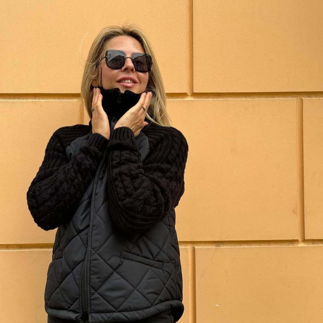 Vivienne | Veste Femme Matelassée à Col Montant et Fermeture Zippée, Style Moderne et Confortable