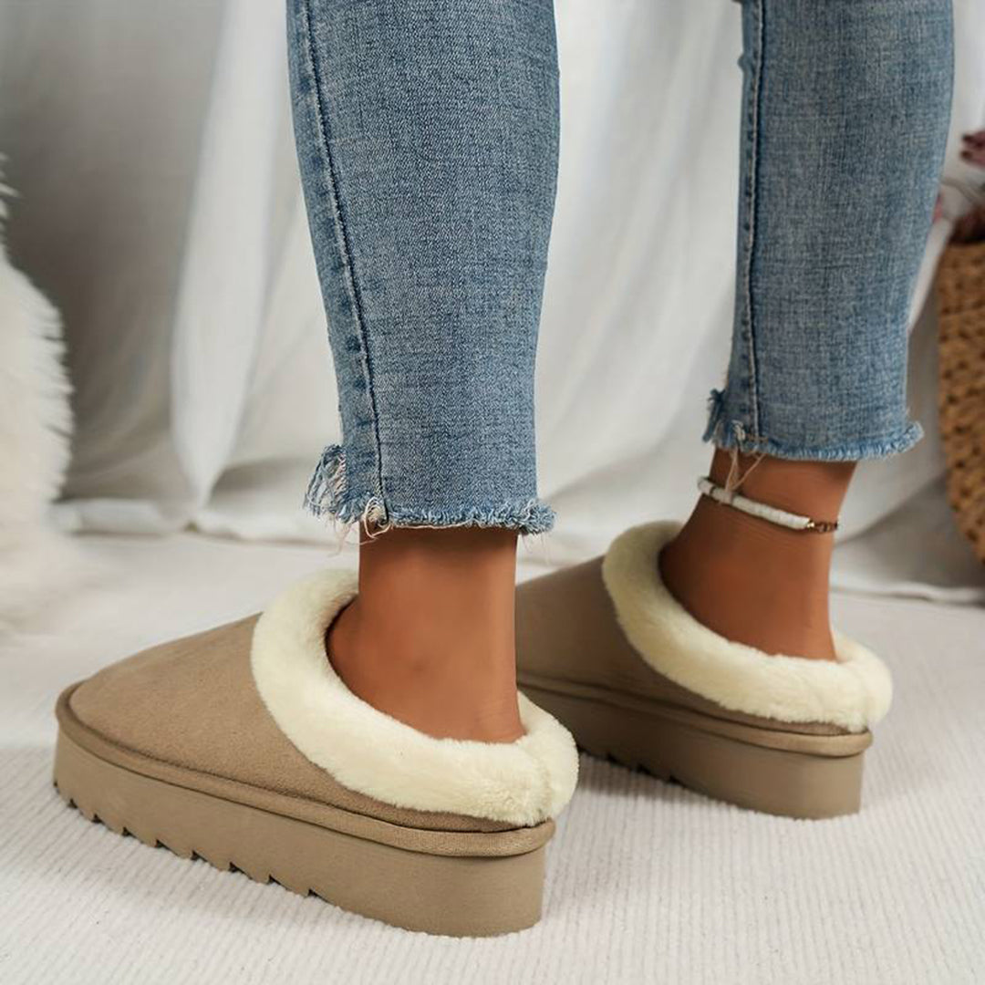 Aubine | Chaussons Hiver Confortables pour Femme avec Doublure Douce et Chaude