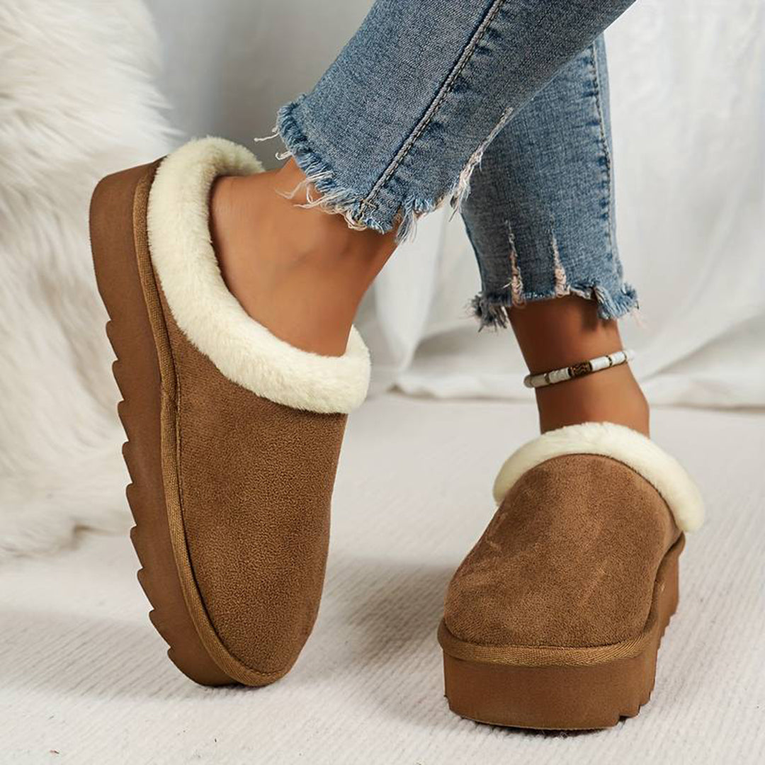 Aubine | Chaussons Hiver Confortables pour Femme avec Doublure Douce et Chaude