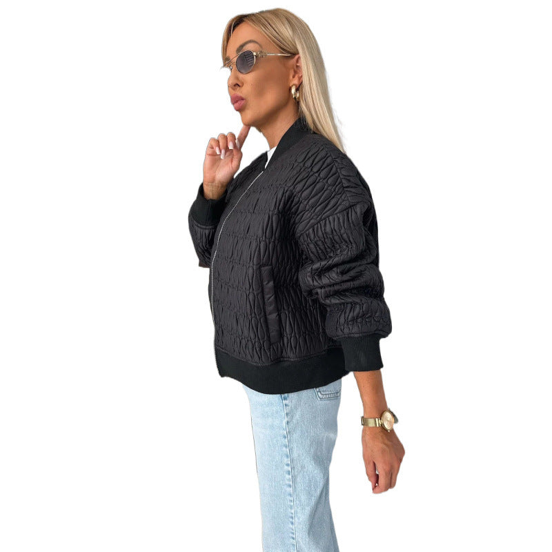 Camille | Veste Bomber Femme Légère Matelassée à Fermeture Éclair