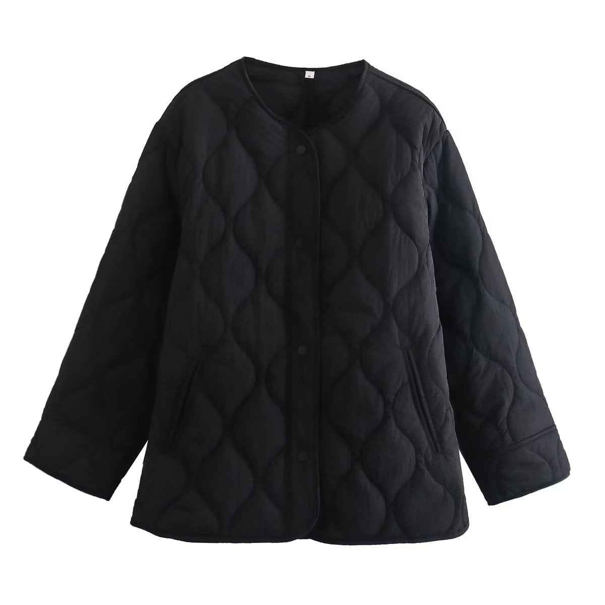 Charlotte | Veste Matelassée Femme Légère à Boutons, Coupe Ample Élégante
