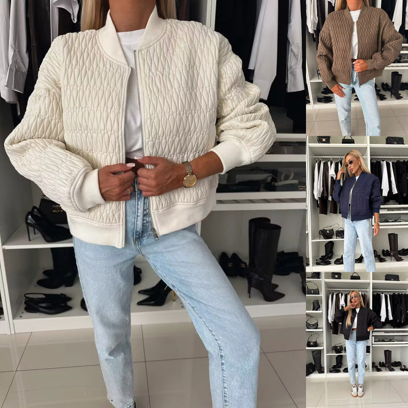 Camille | Veste Bomber Femme Légère Matelassée à Fermeture Éclair