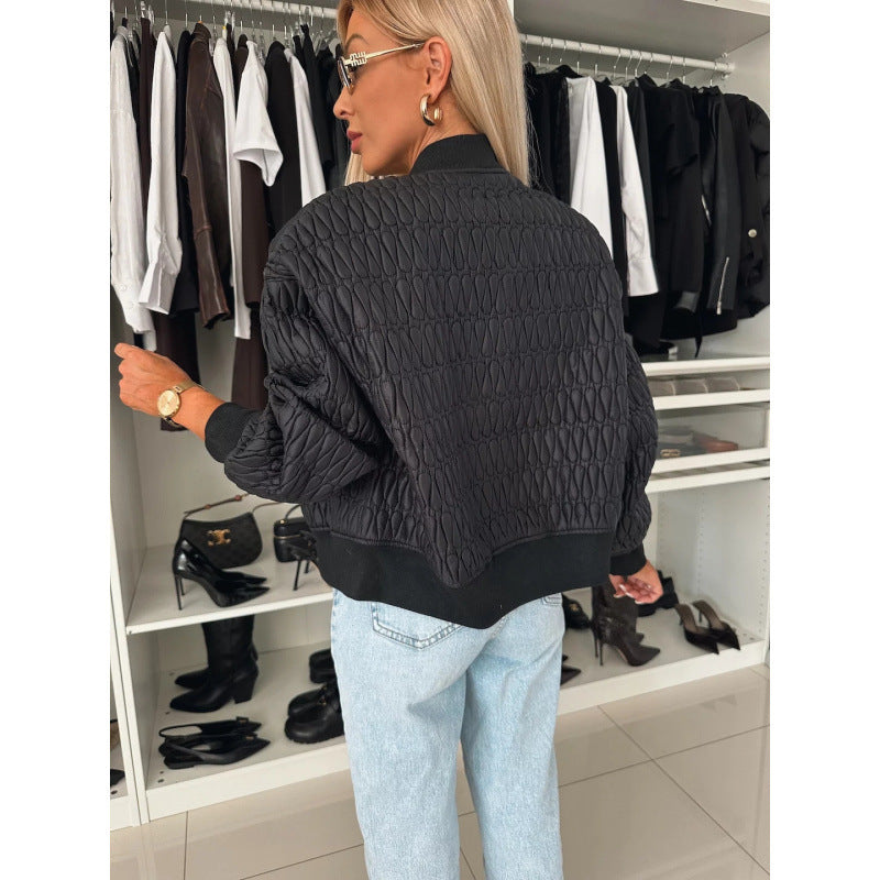 Camille | Veste Bomber Femme Légère Matelassée à Fermeture Éclair