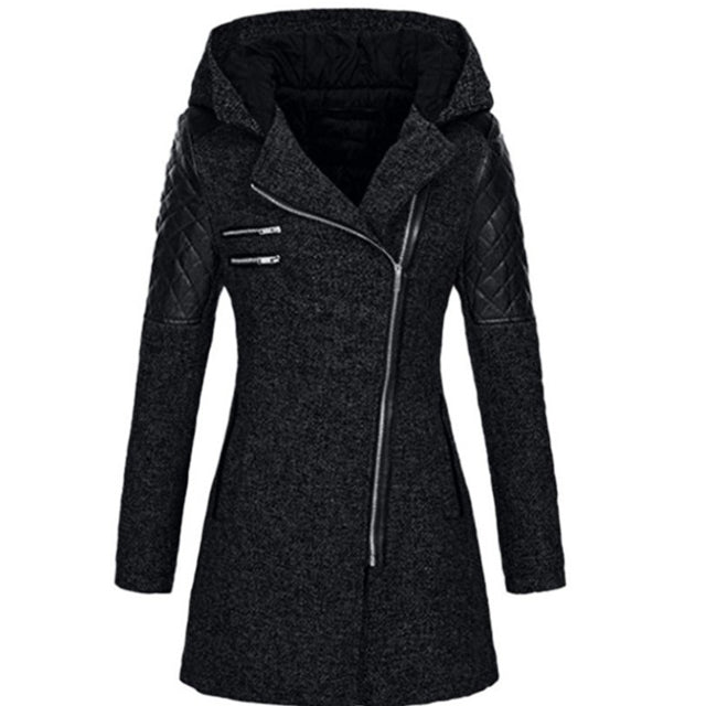 Adrienne | Veste matelassée zippée avec capuche pour femmes – Style chic et décontracté