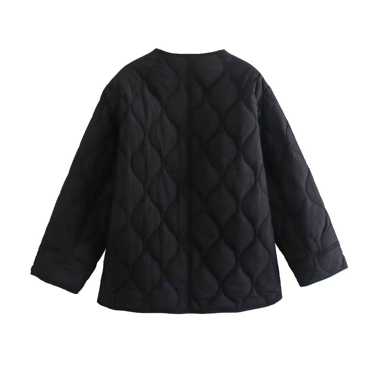 Charlotte | Veste Matelassée Femme Légère à Boutons, Coupe Ample Élégante