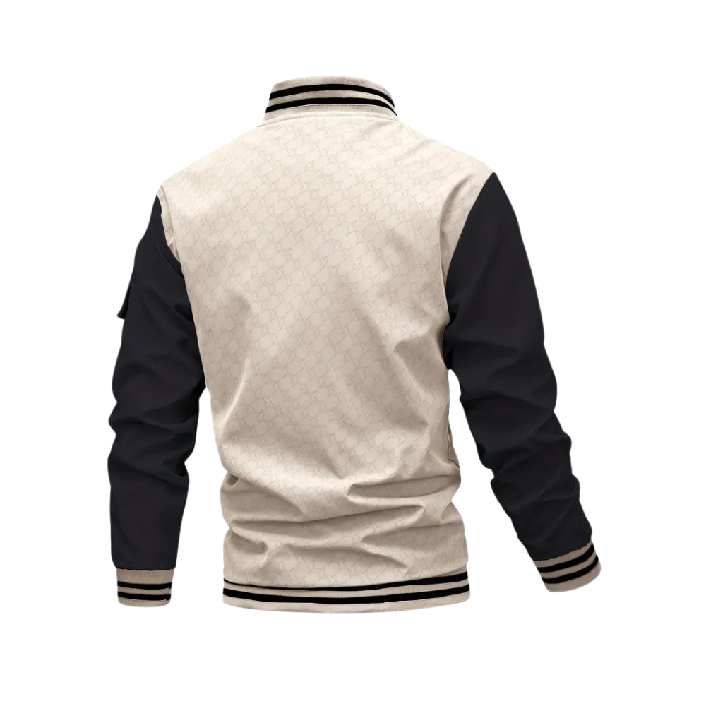 Dionne | Bomber Homme Bicolore avec Fermeture Éclair, Style Moderne & Décontracté